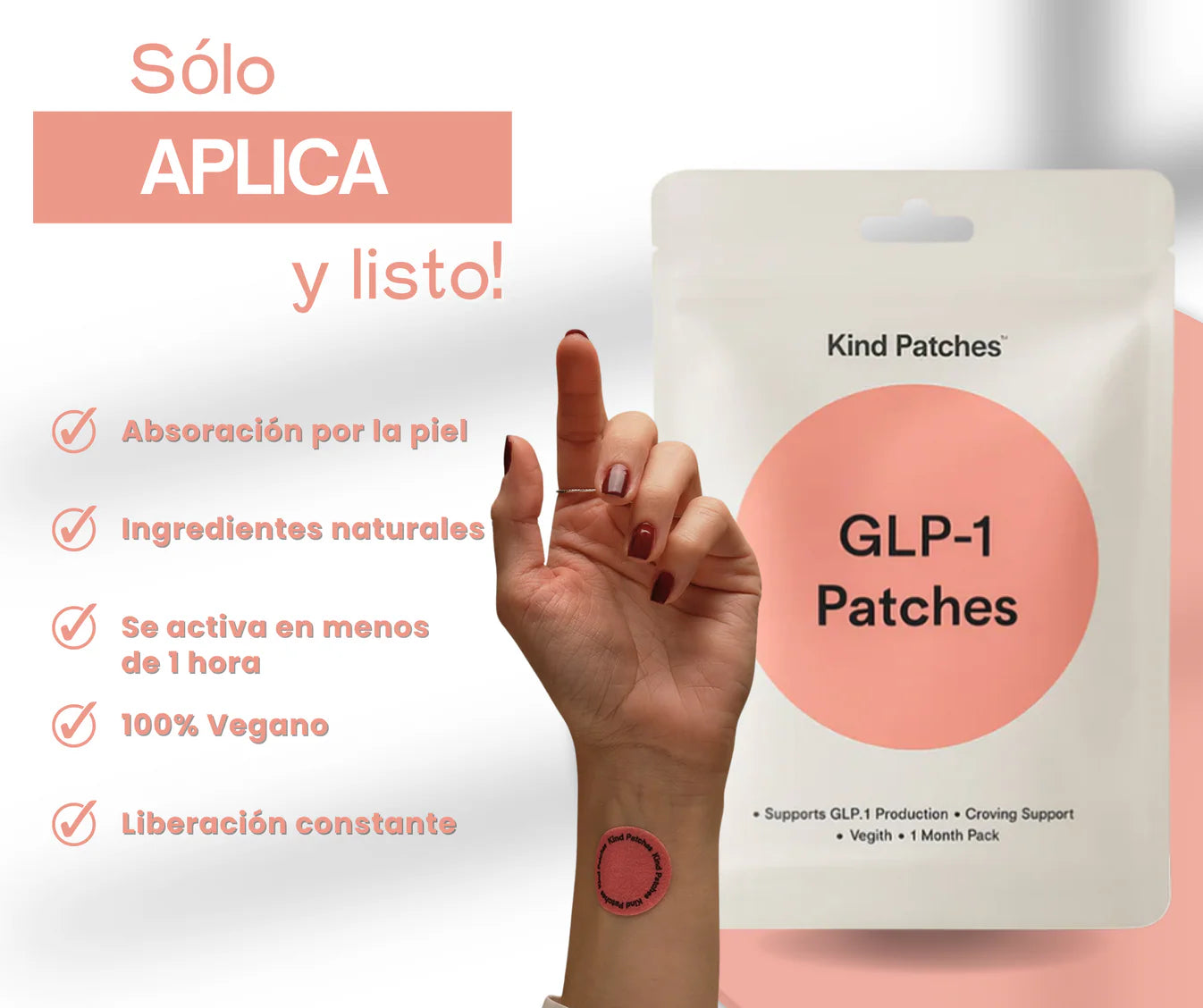 ¡PRODUCTO IMPORTADO 🇺🇲! PARCHES PARA ANSIEDAD AL COMER CON GLP-1