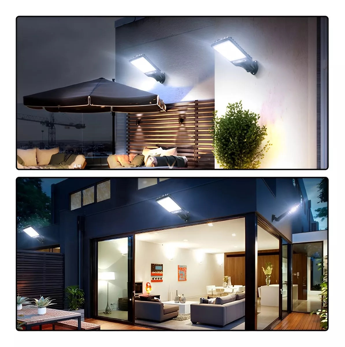PACK x 4 Luces Solares LED con sensor de movimiento, CONTROL REMOTO!