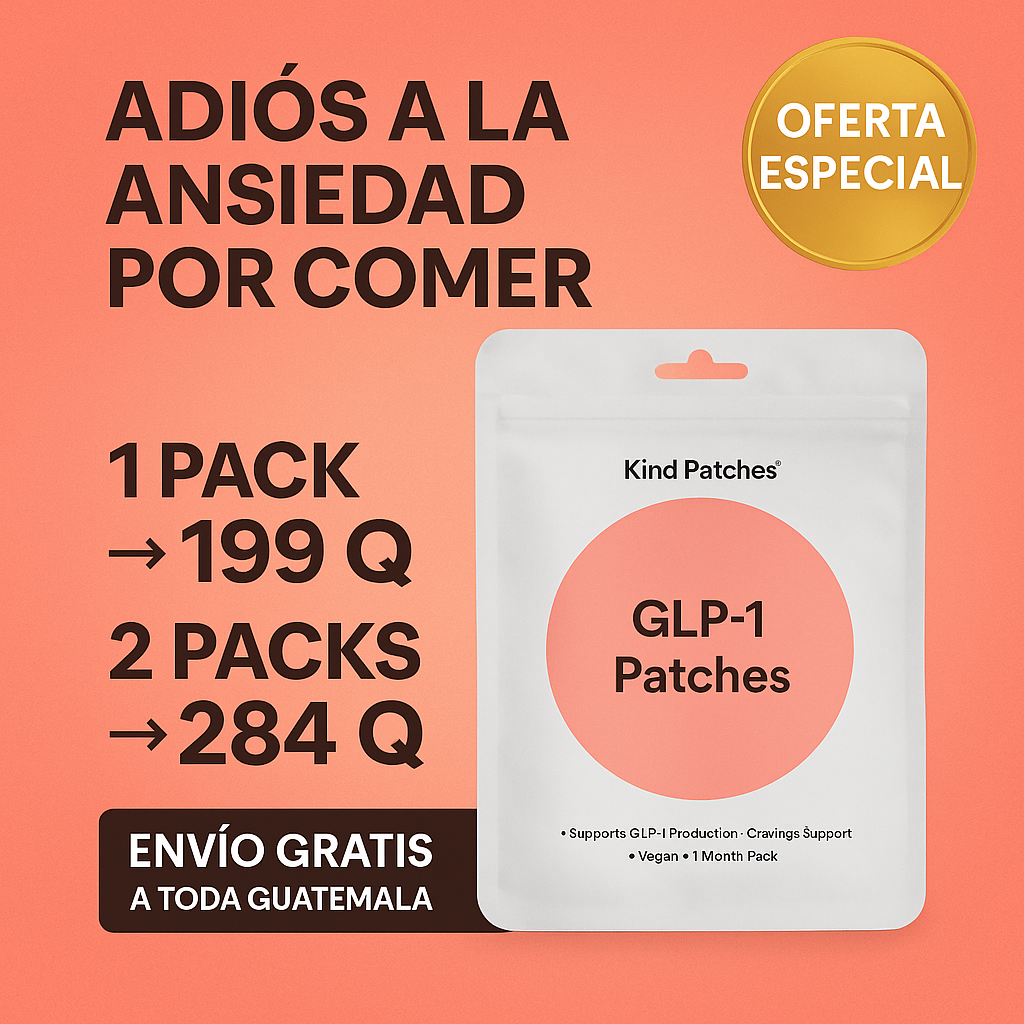 ¡PRODUCTO IMPORTADO 🇺🇲! PARCHES PARA ANSIEDAD AL COMER CON GLP-1