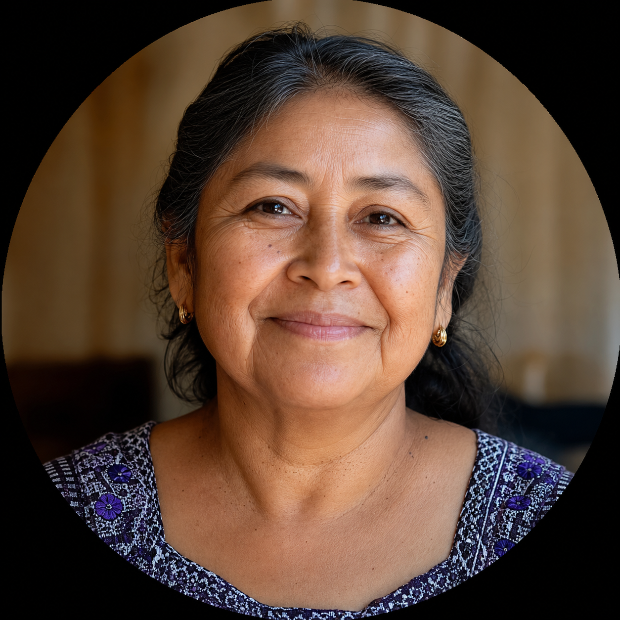 Retrato ilustrativo de María